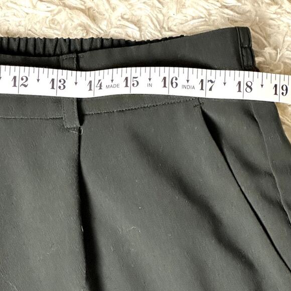 ModCloth Women Size XL Wide Leg Black Careerwear Officewear Dress Pants Pockets - Picture 3 of 11